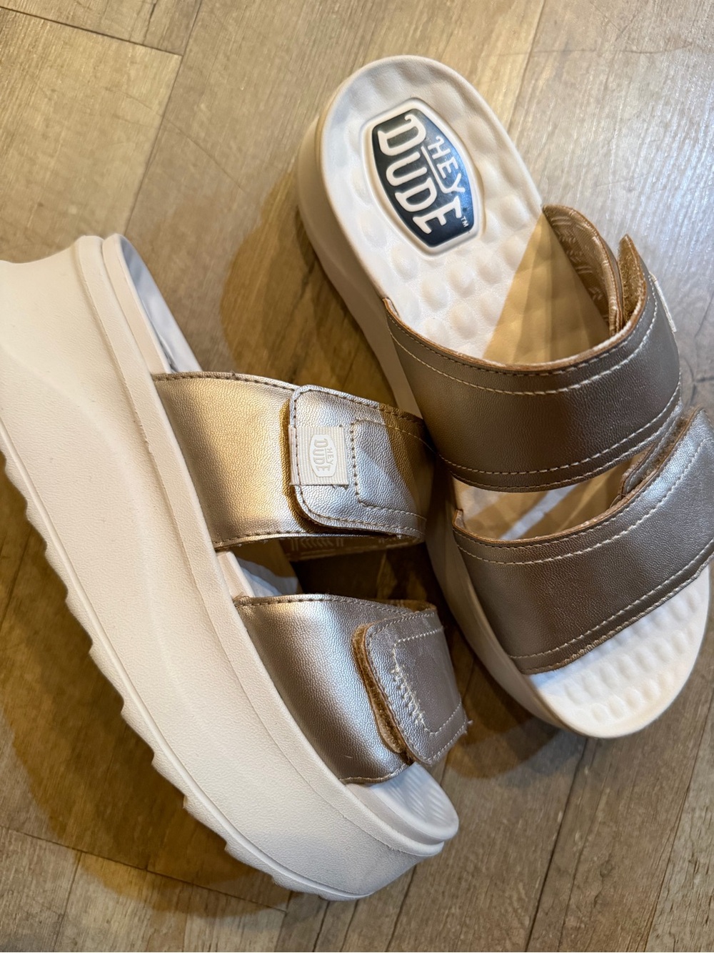 Hey Dude Delray Slide Classic Sandals | Champagne